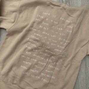 Forever 21 Tan Love Hoodie